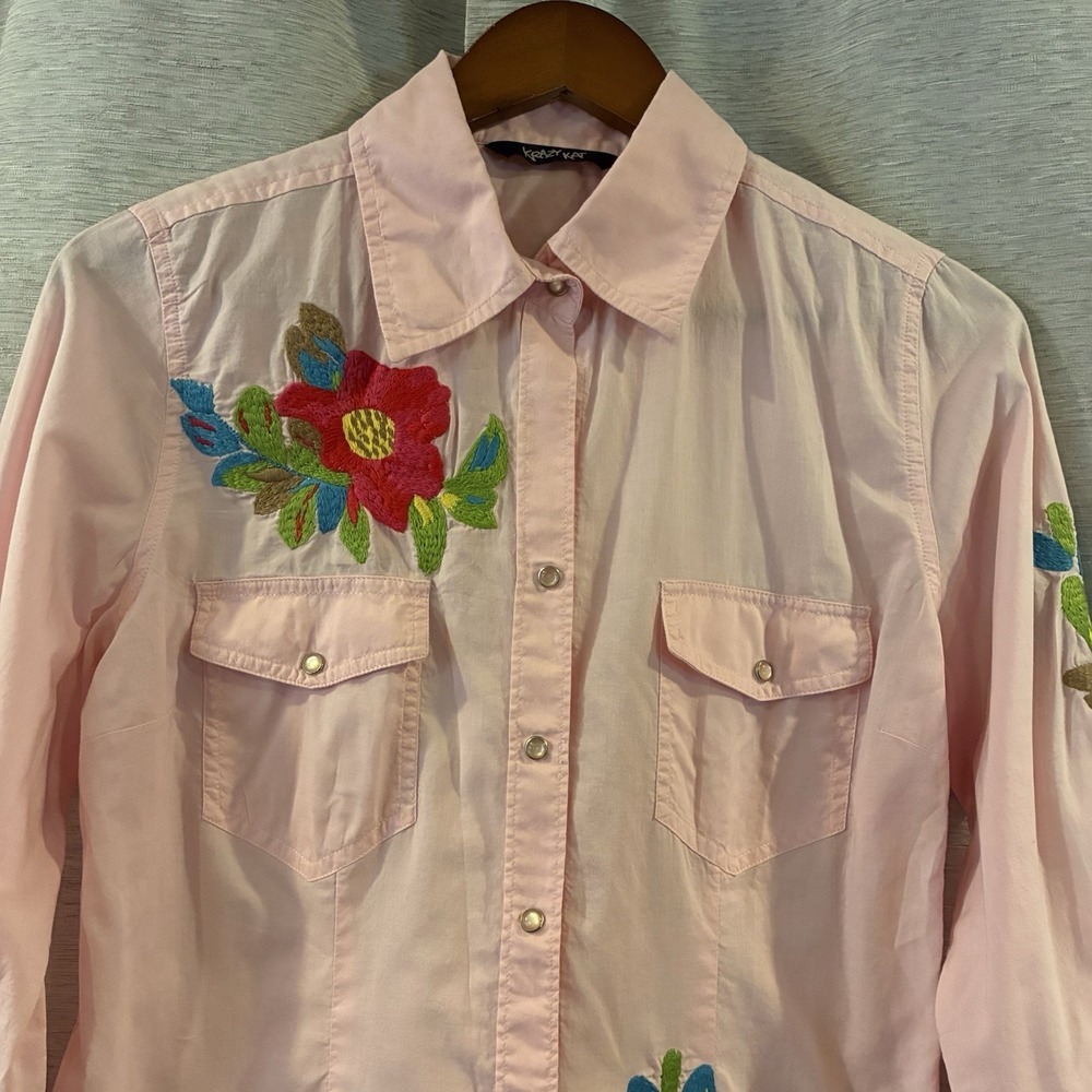 Vintage Krazy Kat Embroidered Button Up Size Small - Picture 3 of 5